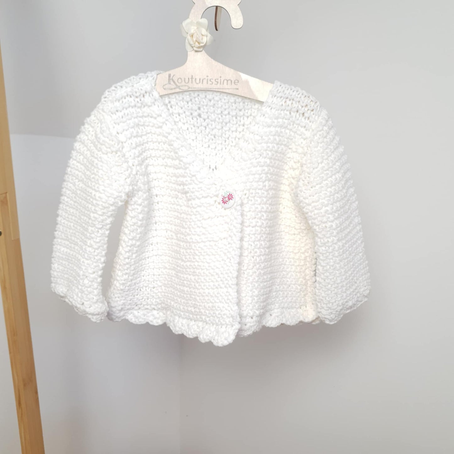 Brassière tricotée main
