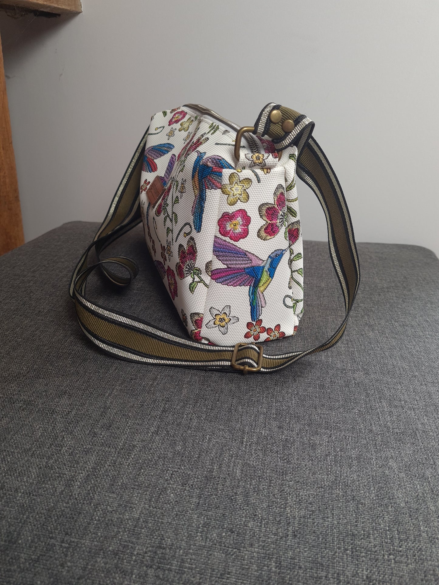 Bergman - Sac bandoulière - motifs colibris