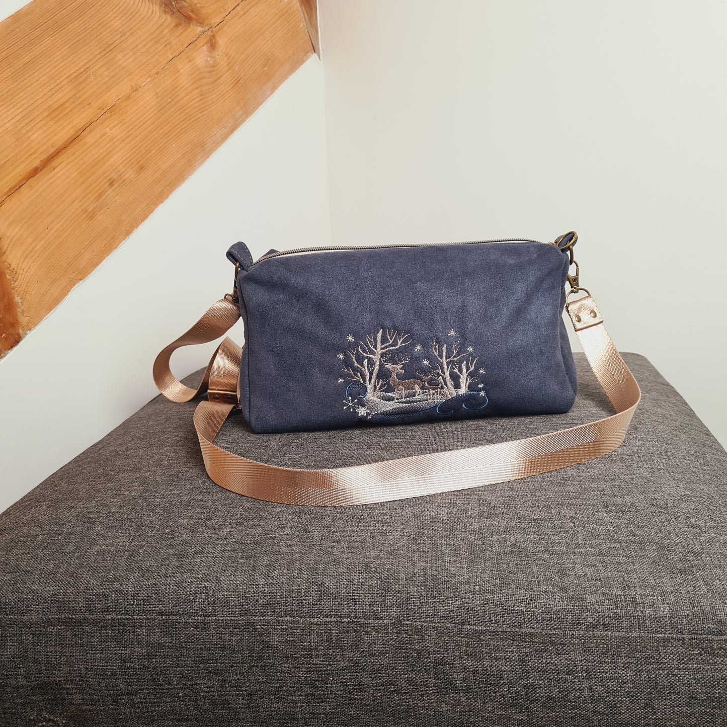 Bergman - Sac bandoulière - Broderie cerfs