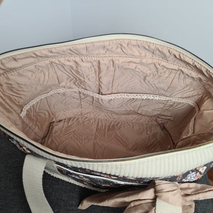 doublure et poche du cabas Shirley, pièce unique faite main