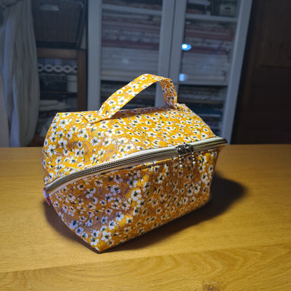 Vanity Alicia en coton enduit – création artisanale personnalisable
