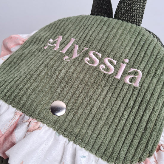 Sac à dos Bertram personnalisé avec le prénom Alyssia brodé