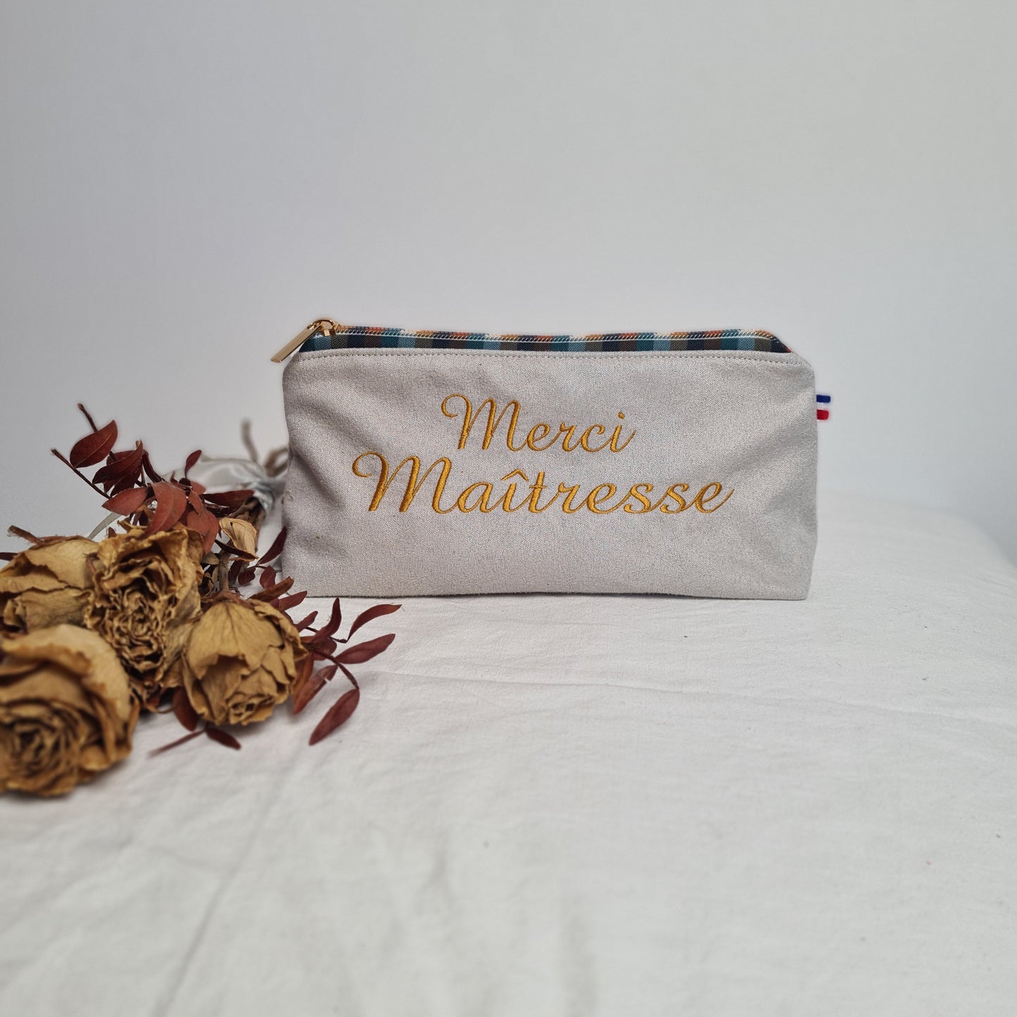 Margaret - Trousse brodée personnalisée
