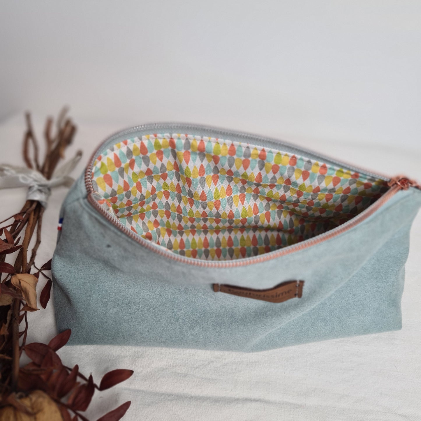 Margaret - Trousse brodée personnalisée