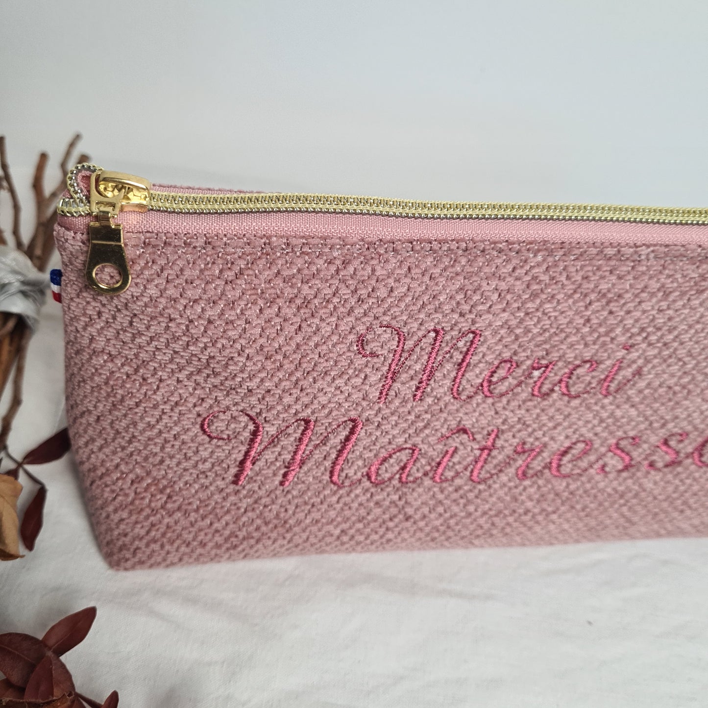 Margaret - Trousse brodée personnalisée