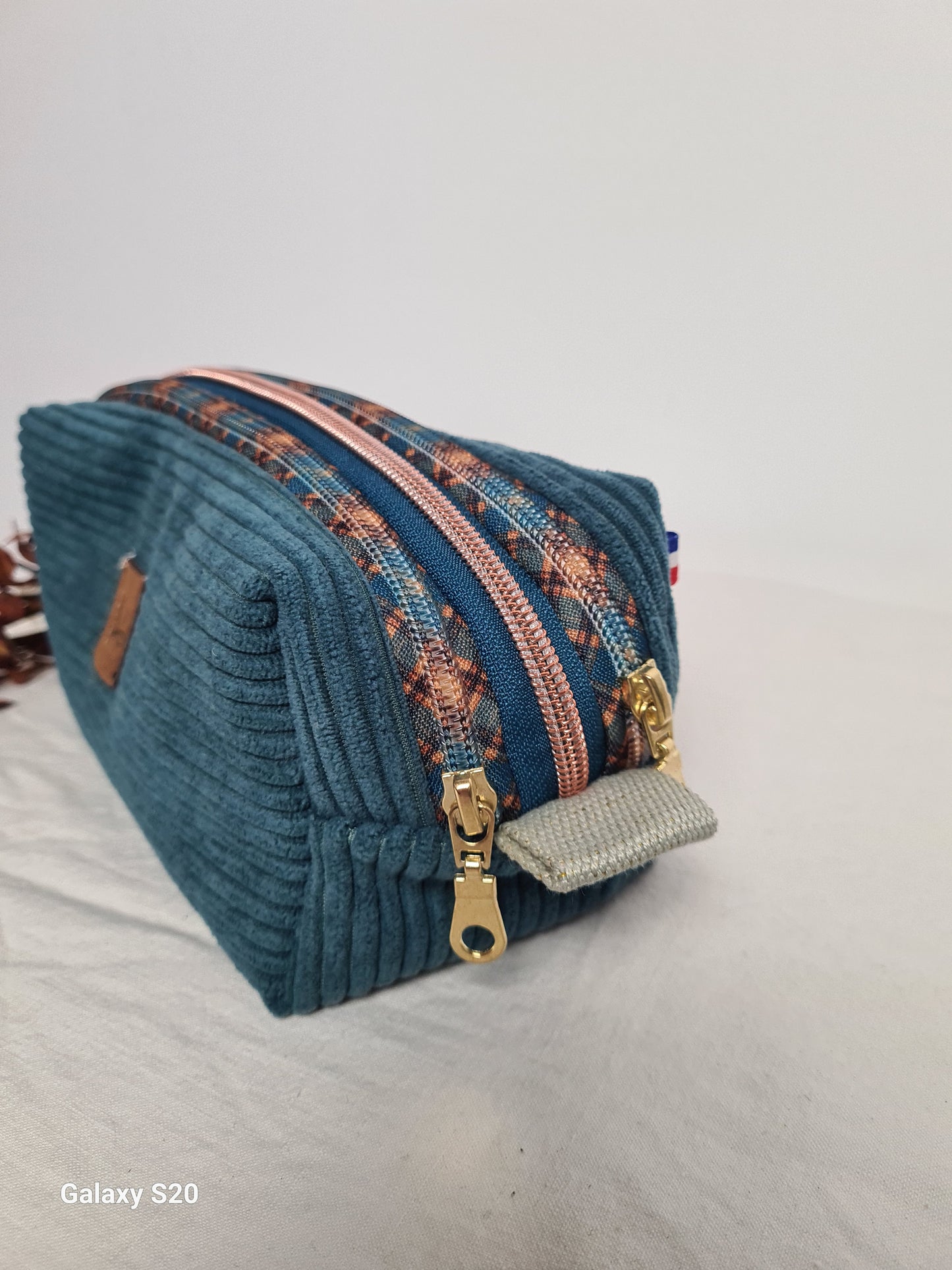 Lucy - Trousse à 3 compartiments faite main