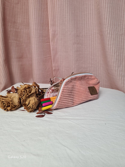 Trousse à crayons Anny doublée avec fermeture zippée