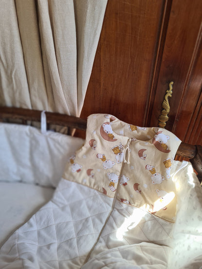 Gigoteuse bébé Hartfield en coton et molleton matelassé, confection artisanale Kouturissime