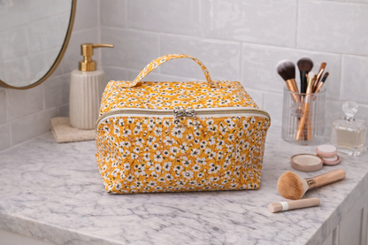 Vanity Alicia en coton enduit – création artisanale personnalisable