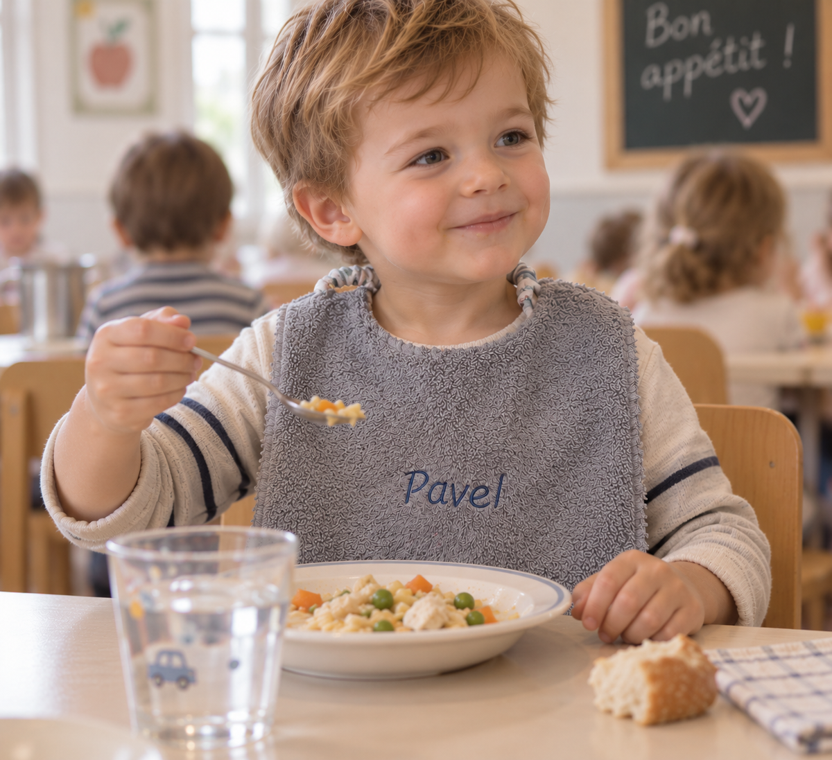 Henry – Bavoir de cantine personnalisé
