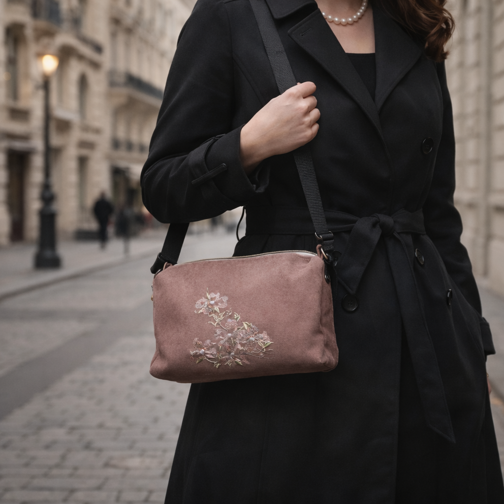 Bergman - Sac bandoulière - Broderie florale