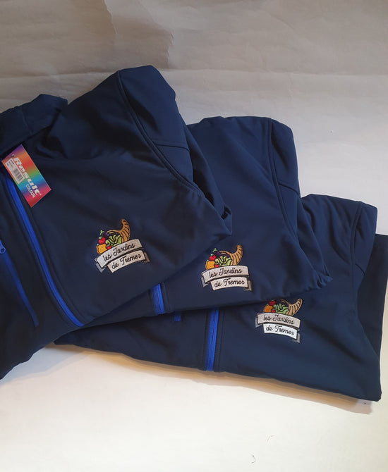 Vestes professionnelles personnalisées avec logo brodé